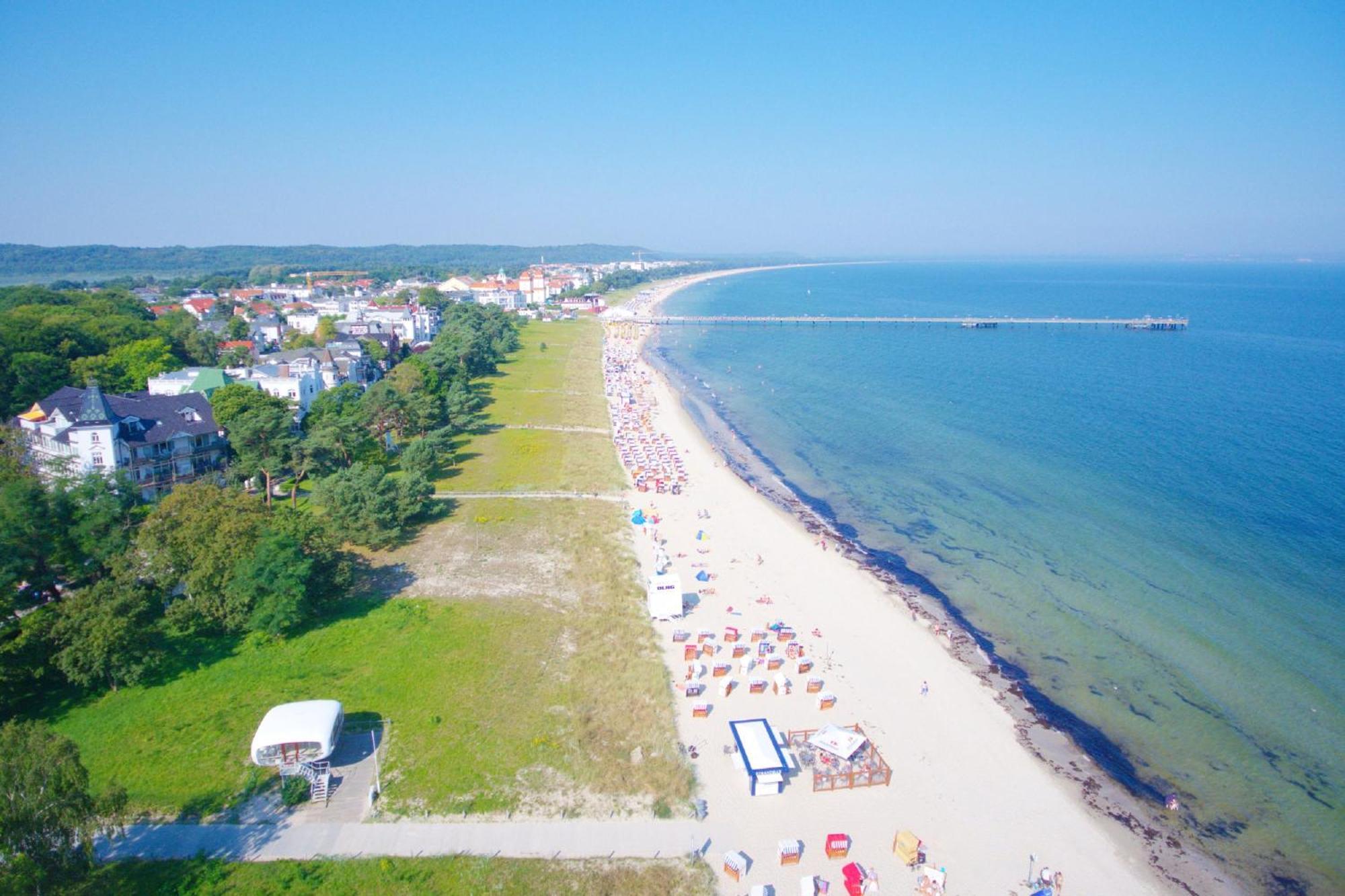 Aparthotel Ostsee Fewo 26 Balkon, Meerblick, Strand Binz Kültér fotó